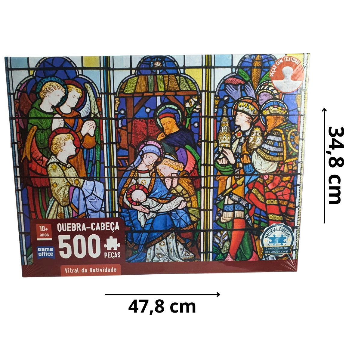 Quebra-Cabeça Toyster Vitral da Natividade 500 Peças Quebra-Cabeça Toyster Vitral da Natividade 500 Peças